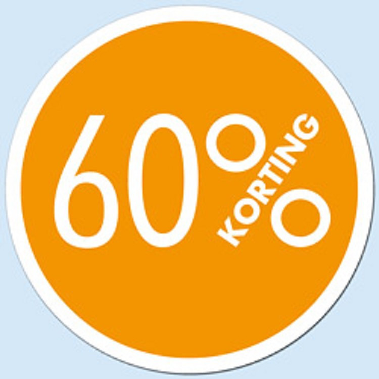 Raamposter -60% Oranje