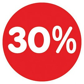 Raamsticker 20%