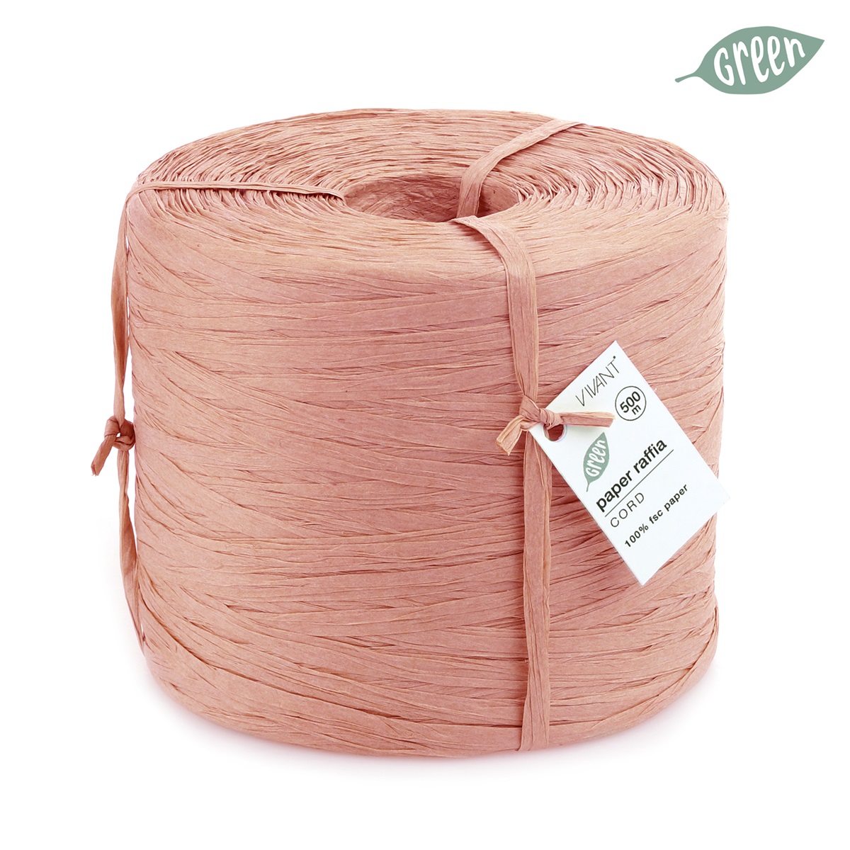 Raffia Donker Roze