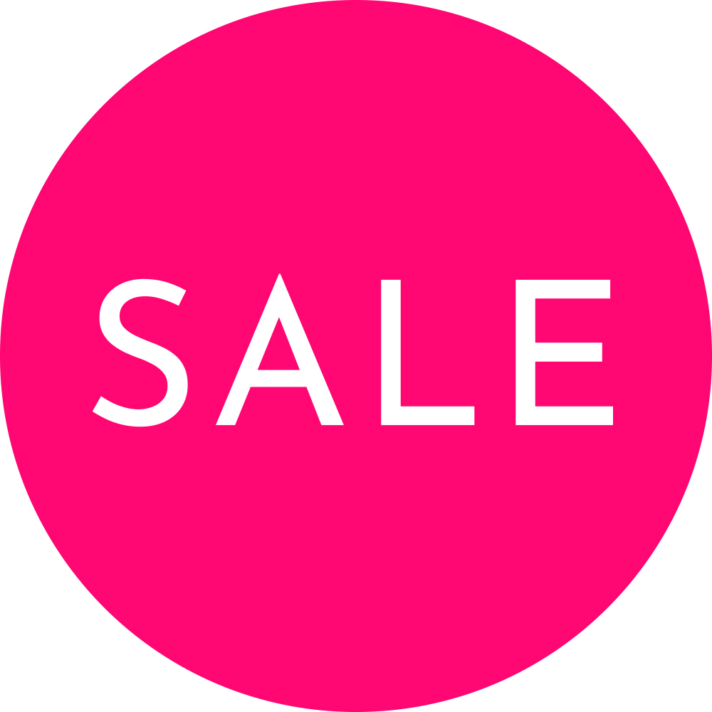 SALE sticker roze/wit