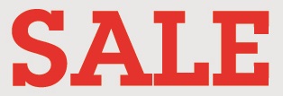 Raamsticker SALE Rood