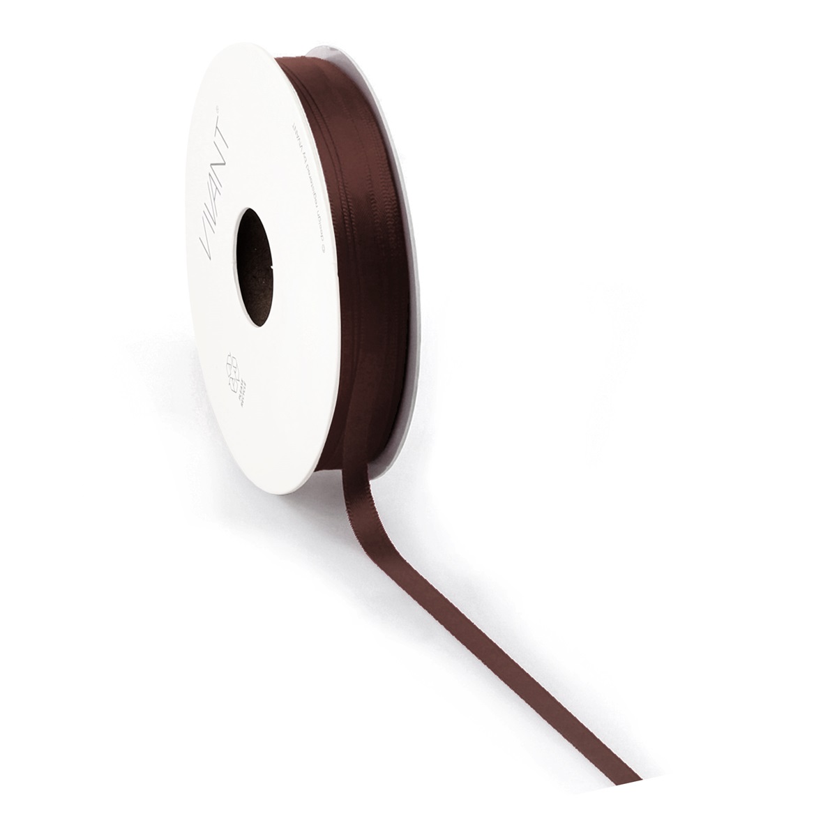 Satijnband 6 mm Chocolade 