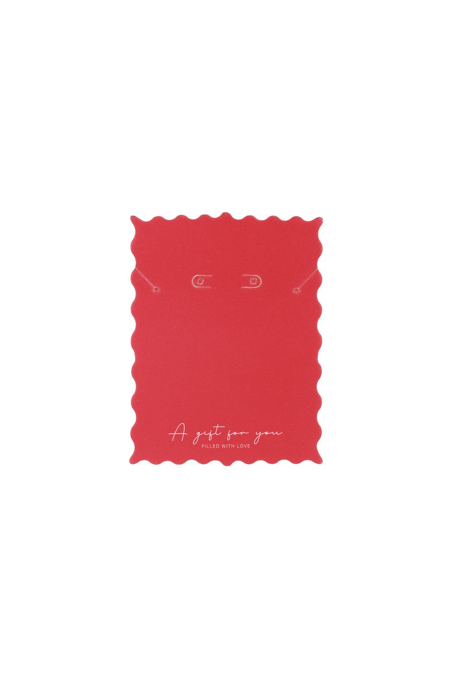 Sieradenkaartje Rood