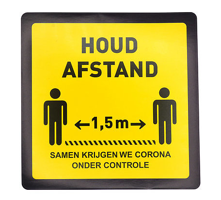 Vloersticker Houd Afstand