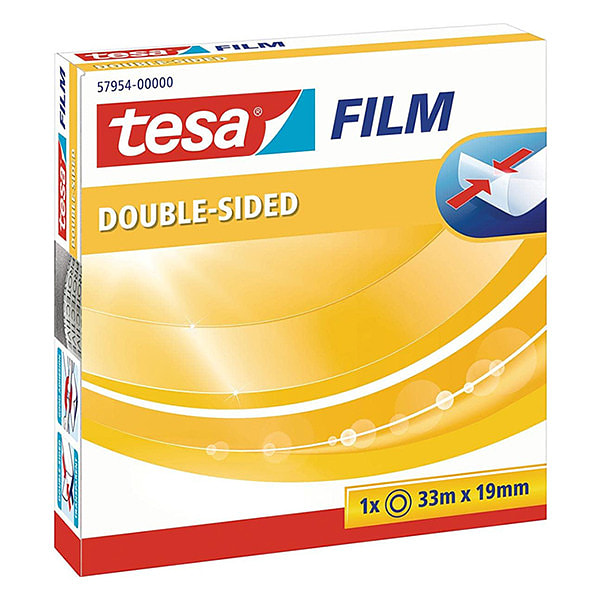 TESA Dubbelzijdig Tape transparant 19mm