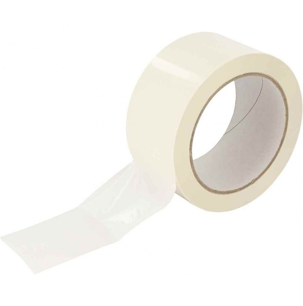 Verpakkingstape PVC 50mm Wit