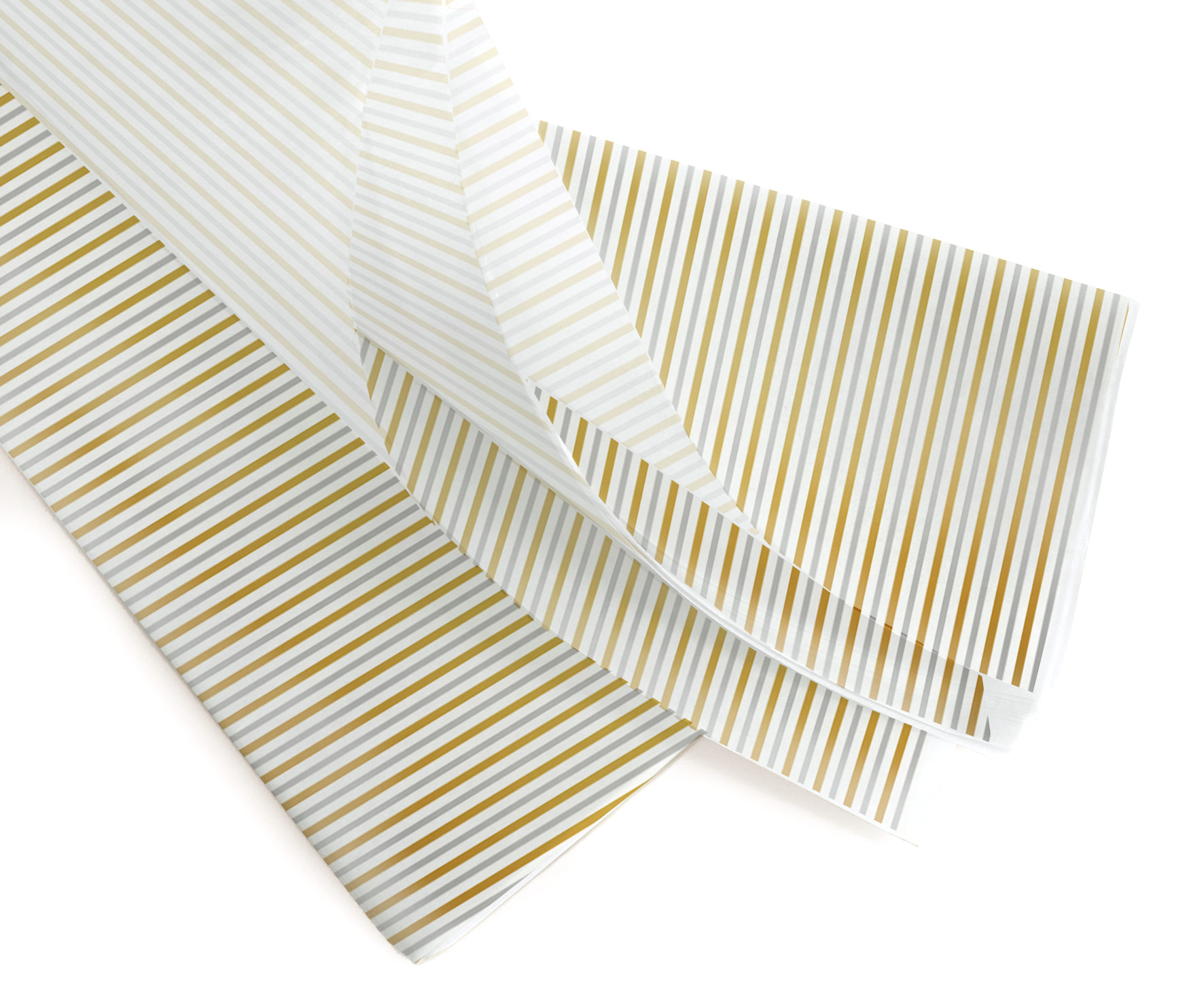 Vloeipapier Gold and Silver Stripes