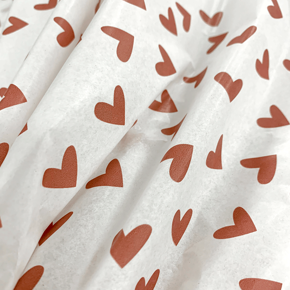 Vloeipapier Oudroze Hearts