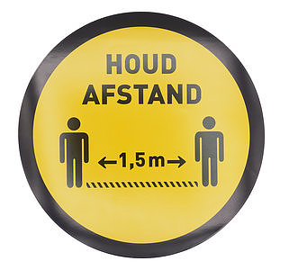 Vloersticker Houd Afstand