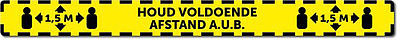 Vloersticker Houd Voldoende Afstand AUB